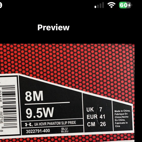 Under Armour tie dye rainbow HOVR Phantom Slip on PRIDE collection sneakers - Picture 8 of 12